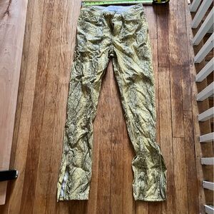 Faux Snakeskin Leather Pants 🐍